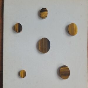 Tiger Eye Flat Face Stones